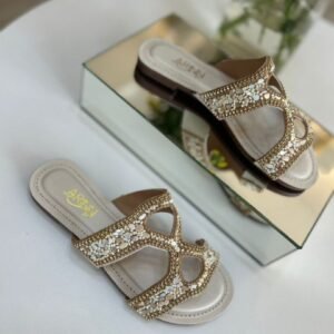 Rasteira Luxo Com Strass